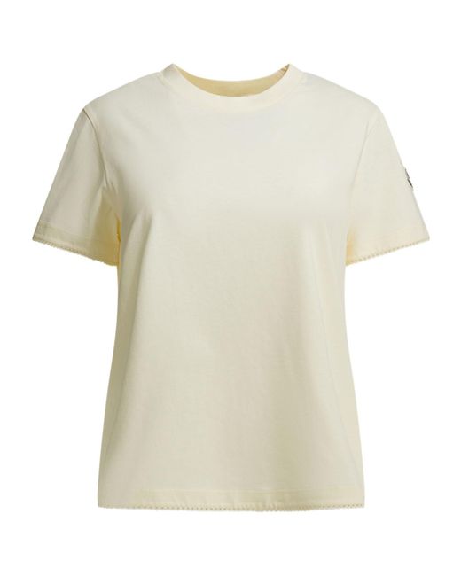Moncler White Crew Neck Short-Sleeved T-Shirt