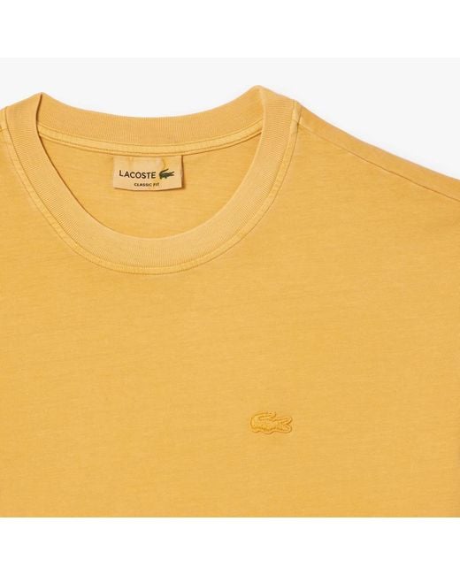 Lacoste Yellow Vibrant Brightcolored Top for men