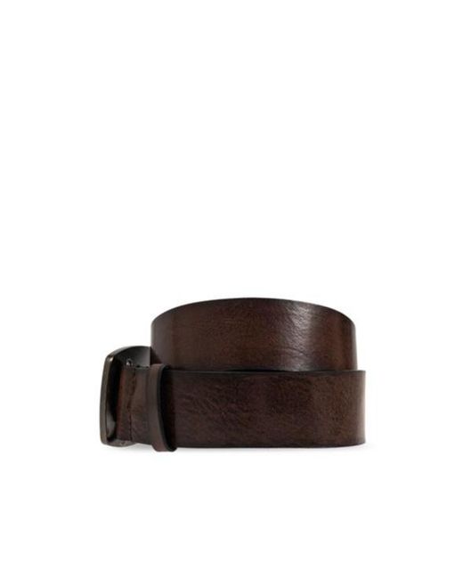 DSquared² Natural Logo Engraved Buckle Belt for men