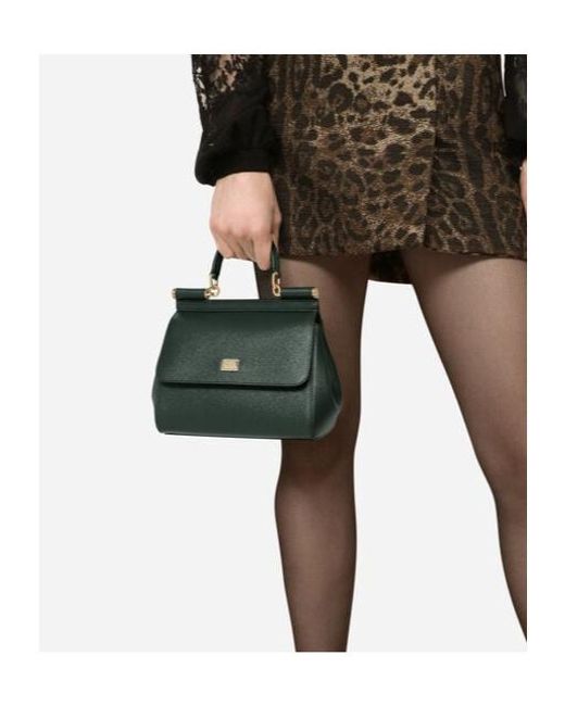 Dolce & Gabbana Green Medium Sicily Handbag