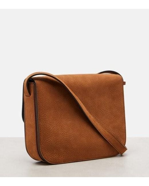 Calvin Klein Brown Tilla Small Leather Shoulder Bag