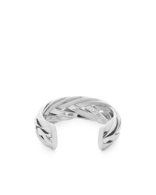 Loewe White Large Braided Cuff