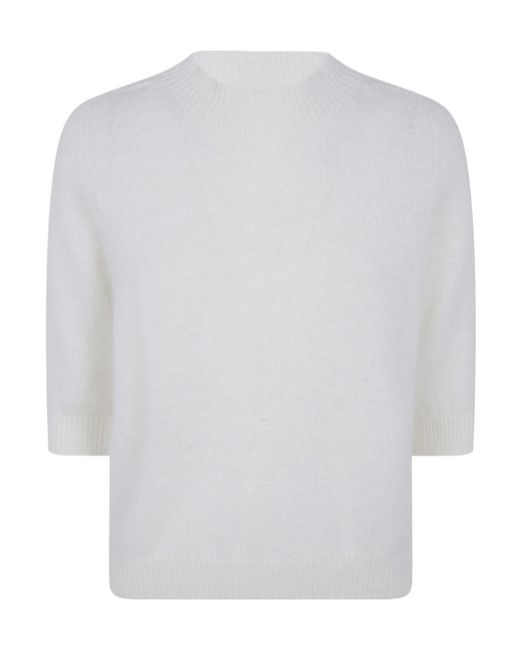 Nuur White Long-Sleeved Sweater
