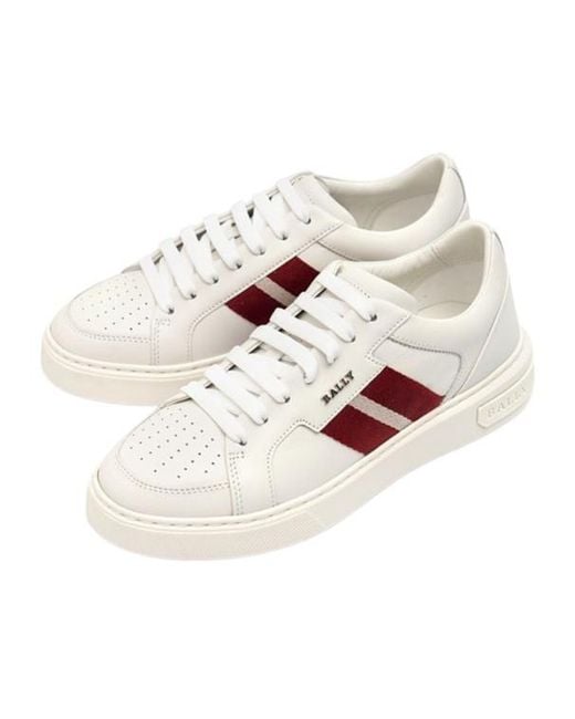 Bally Pink Lace-Up Sneakers for men