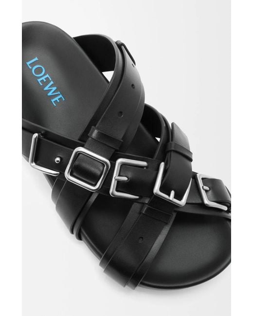 Loewe Black Type Fussbett Sandals for men