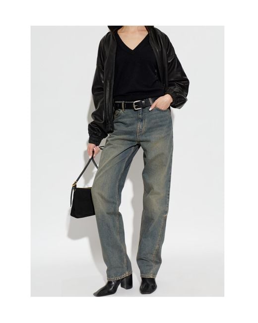 Zadig & Voltaire Gray Ete Straight-Leg Jeans