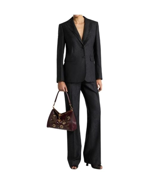 Etro Black Single-Breasted Jacket