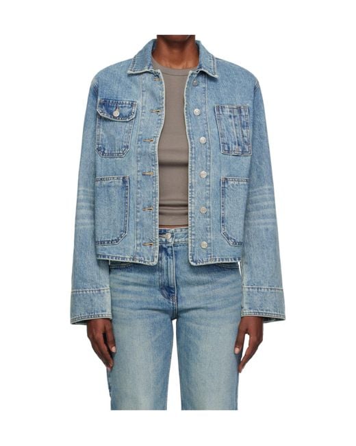 OPEN YY Blue Non-Stretch Denim Jacket