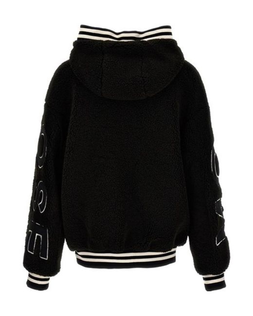 Moose Knuckles Black Long-Sleeved Zipper Casual Jacket for men