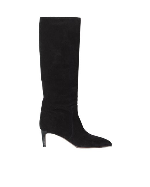 Paris Texas Black Stiletto 60 Suede Knee-High Boots