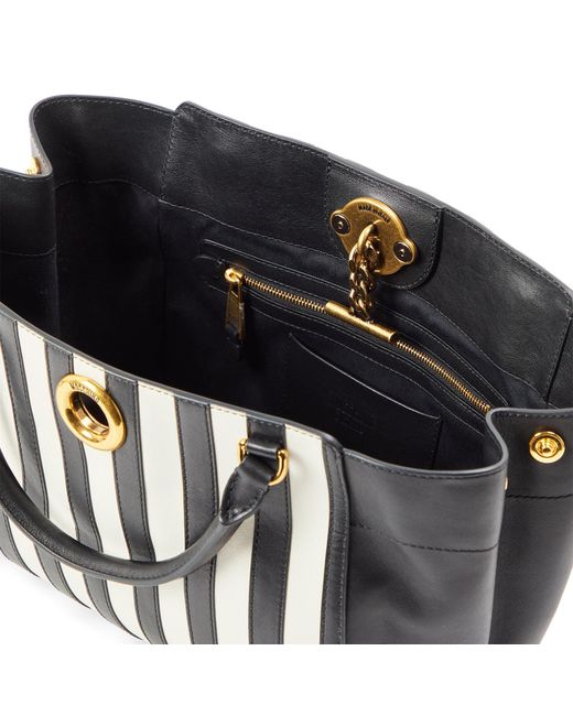 Moschino Black Open-Top Tote Bag