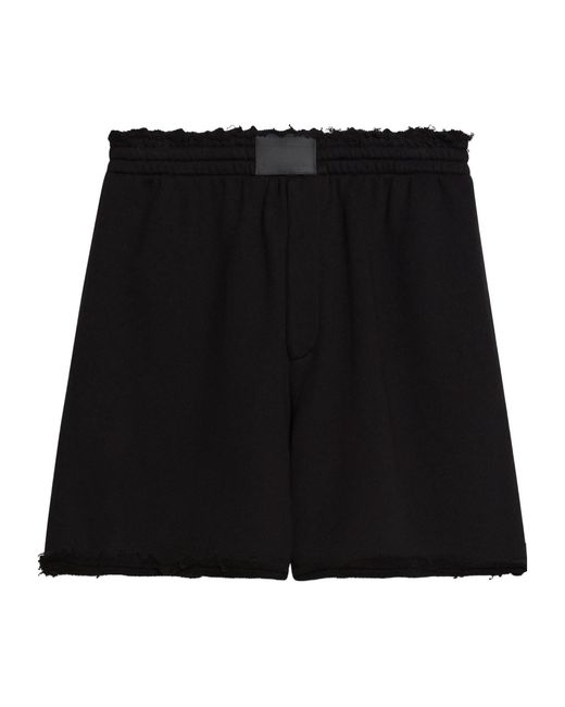 Helmut Lang Black Minimal Shorts for men