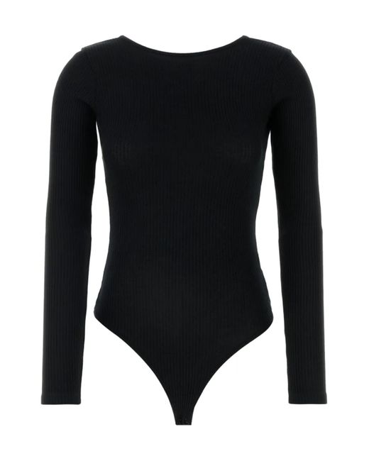 Agolde Black Bridget Bodysuit
