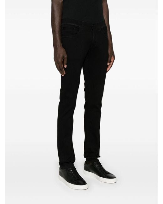 Dondup Black Tapered Jeans for men
