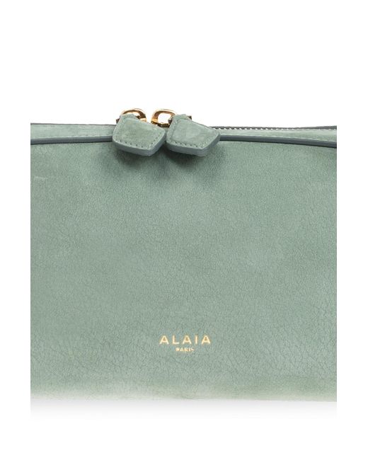 Alaïa Green Zipper Tote Bag