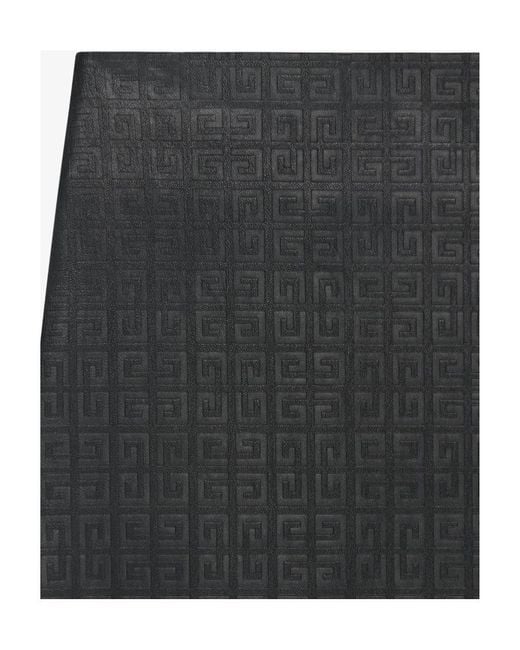 Givenchy Black 4G Embossed Leather Skirt