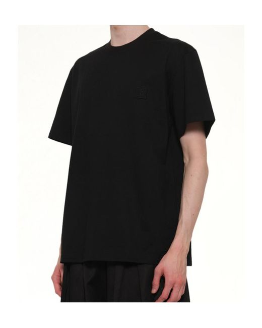 Wooyoungmi Black Back Logo T-Shirt for men