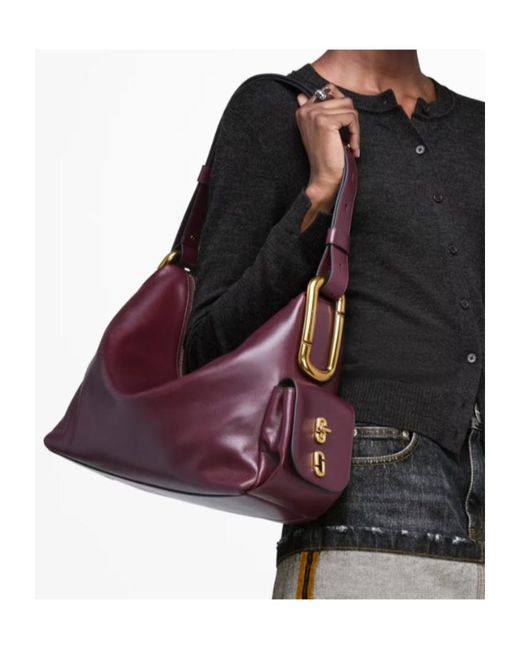 Marc Jacobs Purple Scene Large Shoulder Bag
