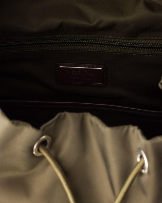 Prada Gray Speedrock Re-Nylon Backpack for men