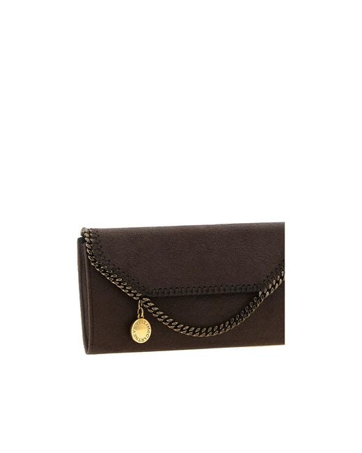Stella McCartney Black 'Continental Falabella' Wallet On Chain