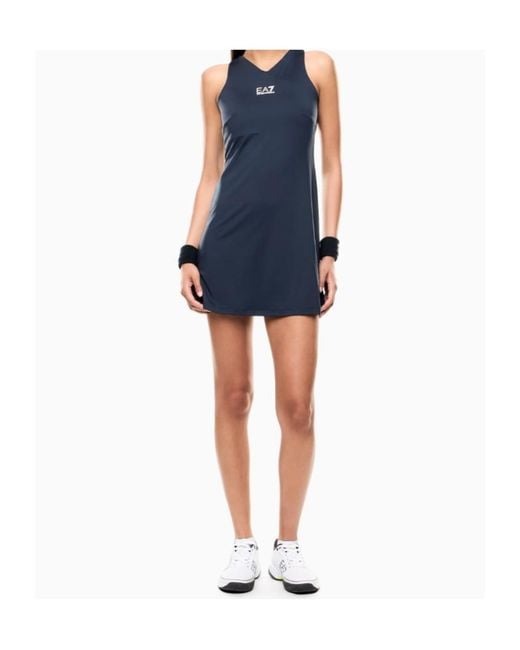 EA7 Blue Sleeveless Training Dress