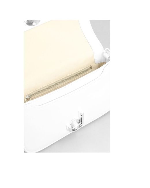 Marc Jacobs White Logo Shoulder Bag