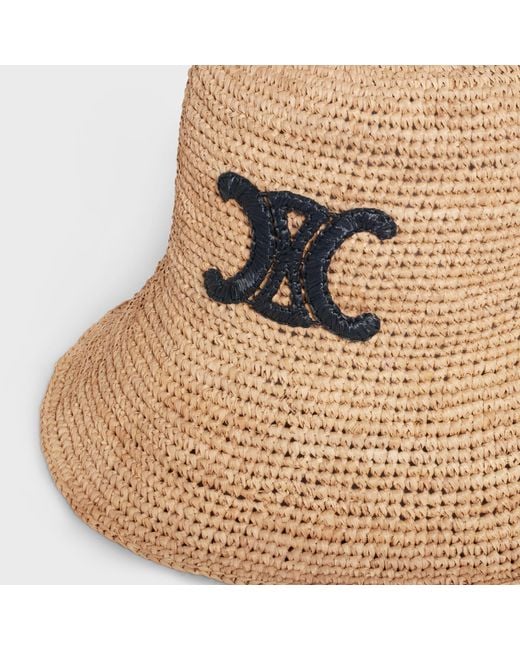 Céline Natural Triomphe Bucket Hat