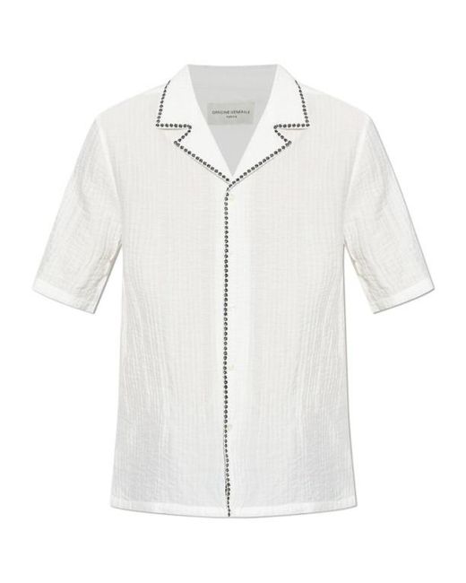 Officine Generale White Short Sleeve Shirt for men