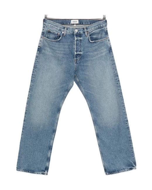 Agolde Blue Magnus Layered Waist Jeans for men