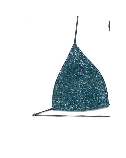 Oseree Green Tie-String Bikini