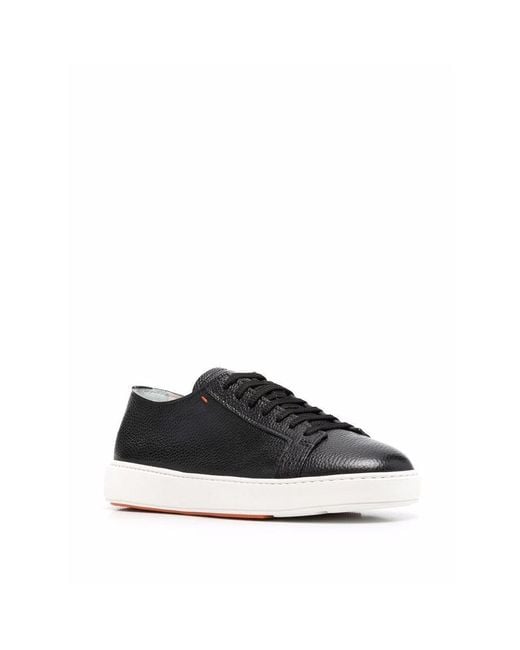 Santoni Multicolor Round Toe Lace-Up Sneakers for men