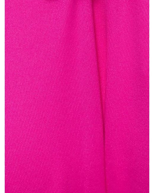 The Attico Pink Triangle Bikini With Side Tie