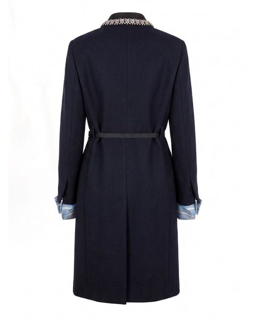 Prada Blue Long-Sleeved Coat