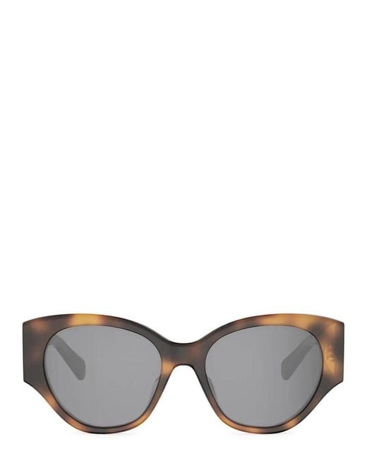 Céline Metallic Triomphe Cat-Eye Sunglasses