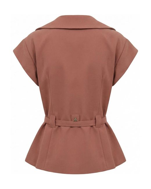 Patrizia Pepe Multicolor Belted Short-Sleeve Jacket
