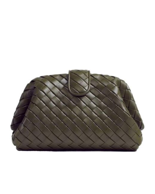 Bottega Veneta Green Teen Lauren 1980 With Chain