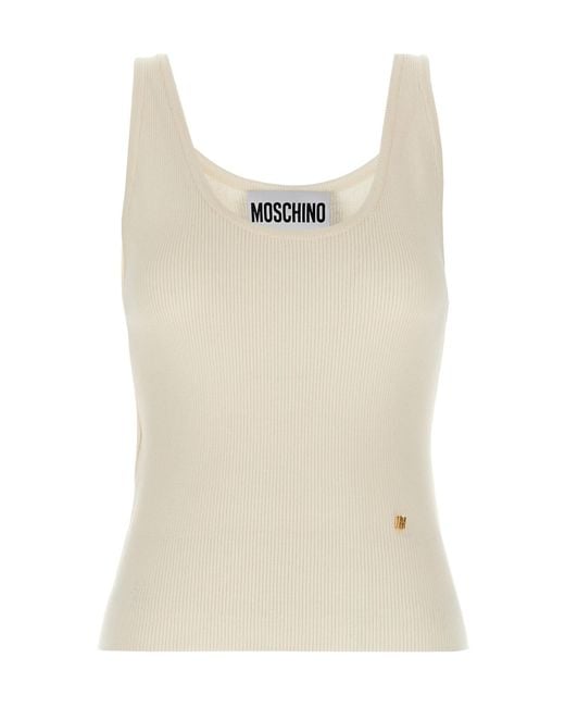 Moschino Natural Sleeveless Vest