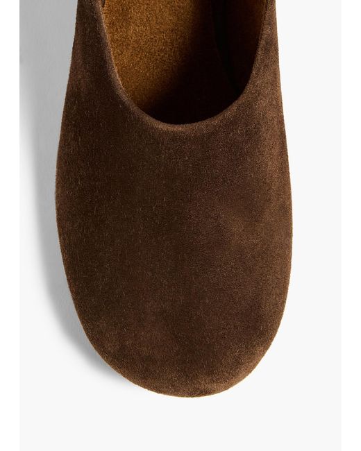 Khaite Brown Round-Toe High Heels