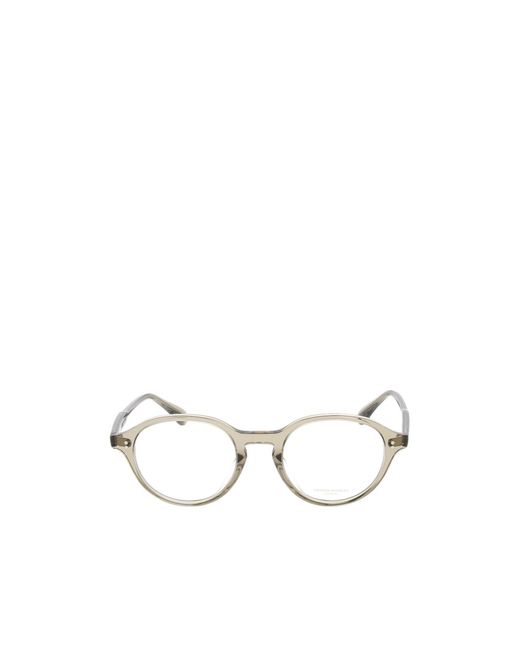 Oliver Peoples White Oval Frame Glasses for men