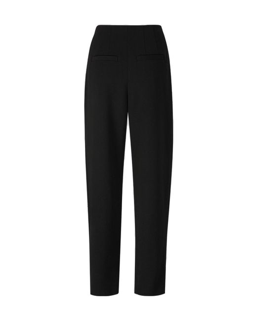 Proenza Schouler Black Pleated Casual Trousers