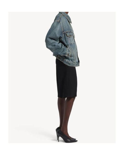 Balenciaga Blue Relaxed Denim Jacket