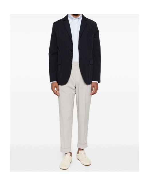 Aspesi Blue Two-Button Unlined Blazer for men