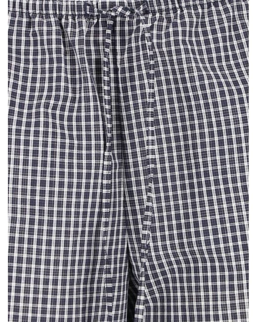 DUNST Gray Check Elastic-Waist Pants