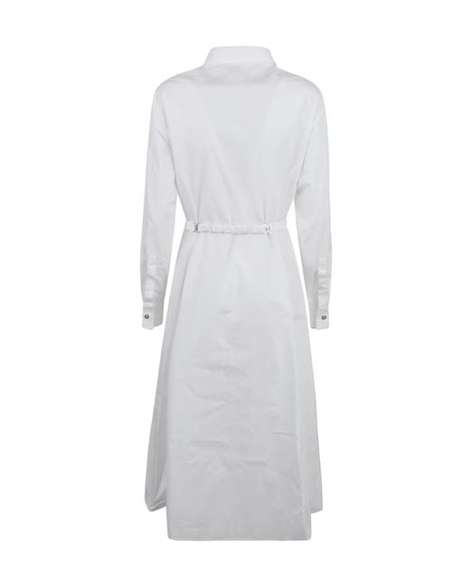 Versace White Broderie-Anglaise Cotton Shirtdress