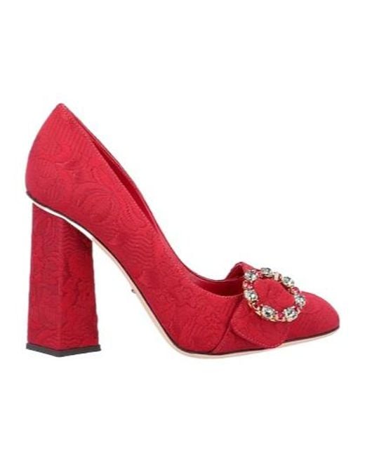 Dolce & Gabbana Solid Textured Highheeled Shoes