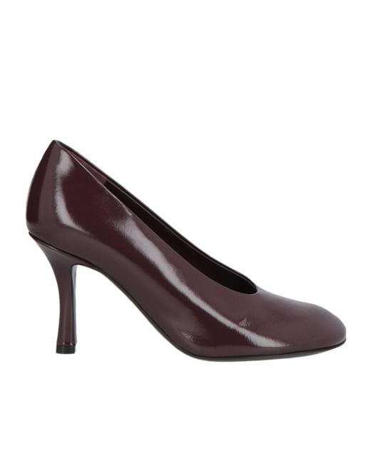 Burberry Black Simple Leather High Heels