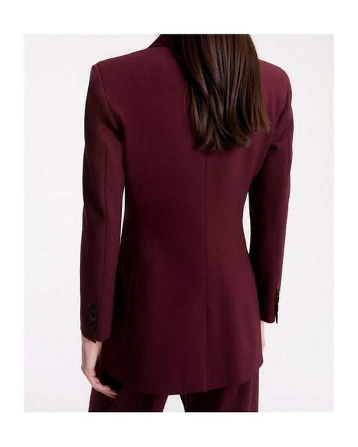 Marella Purple Double-Breasted Blazer