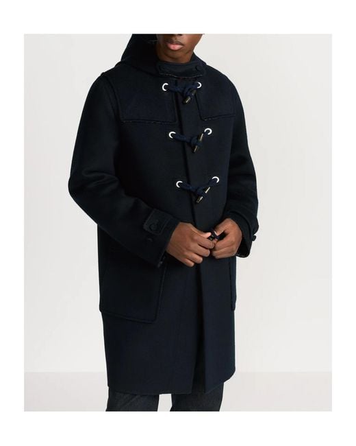 Dior Icons Duffle Coat in Blue for Men | Lyst