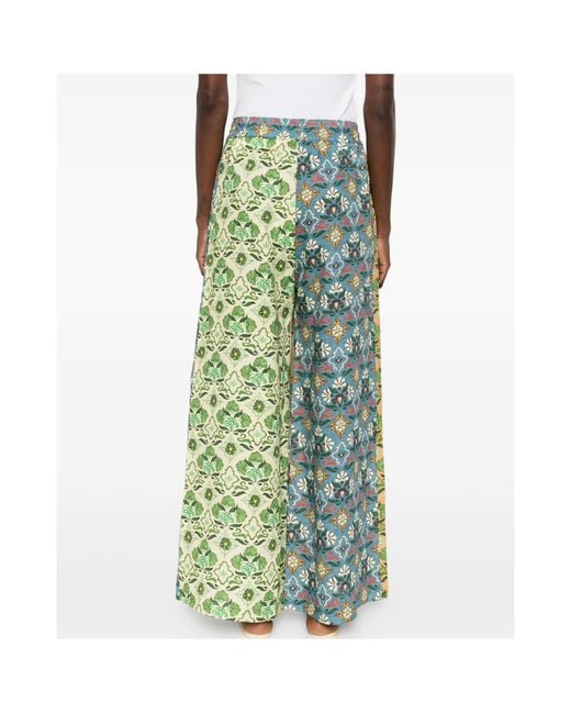 ALÉMAIS Green Ali Spliced Pants