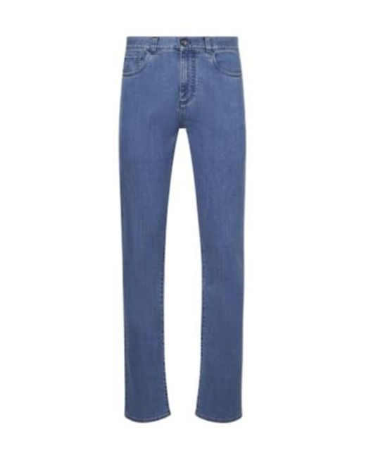 Canali Blue Slim Jeans for men
